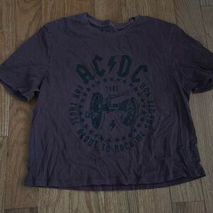 MAROON AC/DC crop top